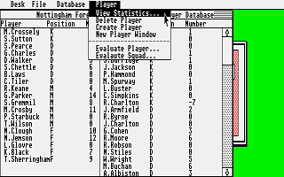 Kick Off II Final Whistle Team Editor atari screenshot